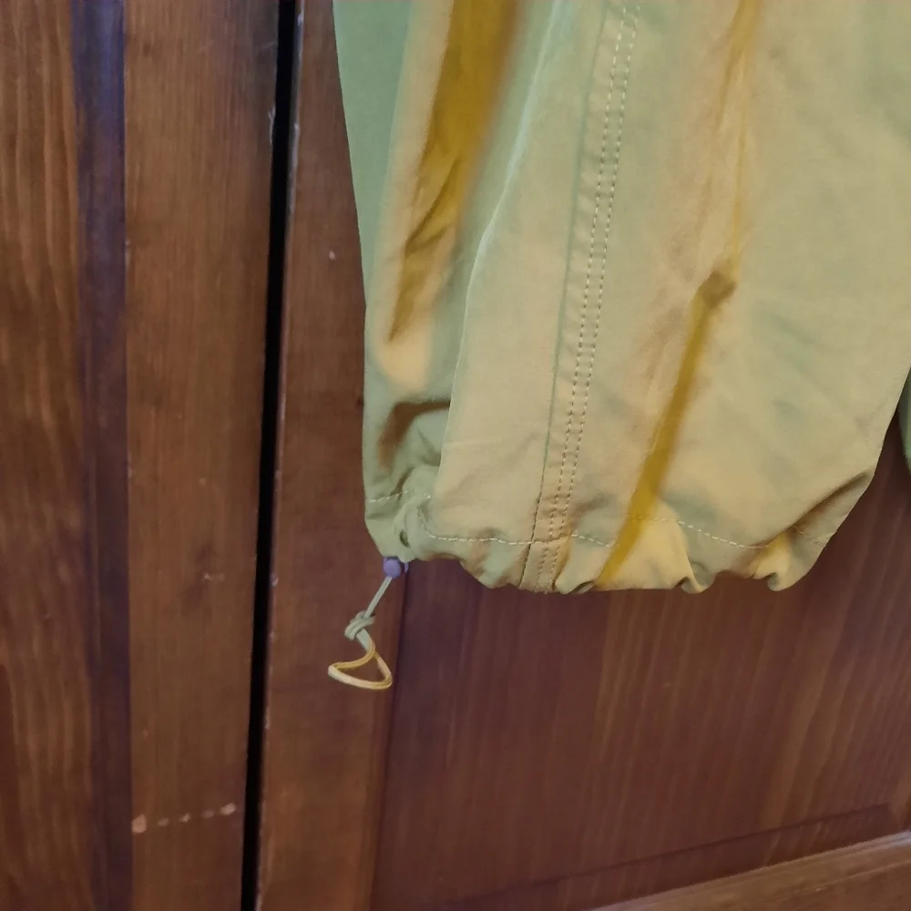 Fabletics Eleanor Cargo Track Pants Warm Olive High-rise Wide Leg Size 3X - Picture 10 of 15